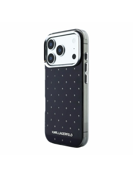 Karl Lagerfeld Karl Lagerfeld IML Rhinestones Allover Magsafe Zadní Kryt pro iPhone 18 Pro Max Black