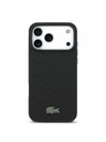 Lacoste Lacoste PVC Iconic Petit Pique Metal Logo MagSafe Zadní Kryt pro iPhone 18 Pro Max Black