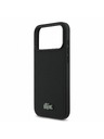 Lacoste Lacoste PVC Iconic Petit Pique Metal Logo MagSafe Zadní Kryt pro iPhone 18 Pro Max Black