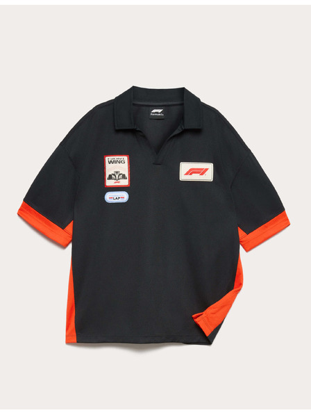 Marks & Spencer Polo top Formula 1® ze síťoviny (6–16 let) Marks & Spencer černá