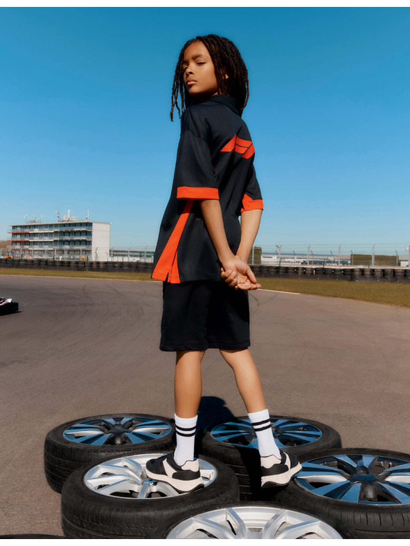 Marks & Spencer Polo top Formula 1® ze síťoviny (6–16 let) Marks & Spencer černá