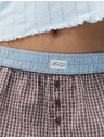 Marks & Spencer Kostkované popelínové pyžamové šortky z čisté bavlny Marks & Spencer červená