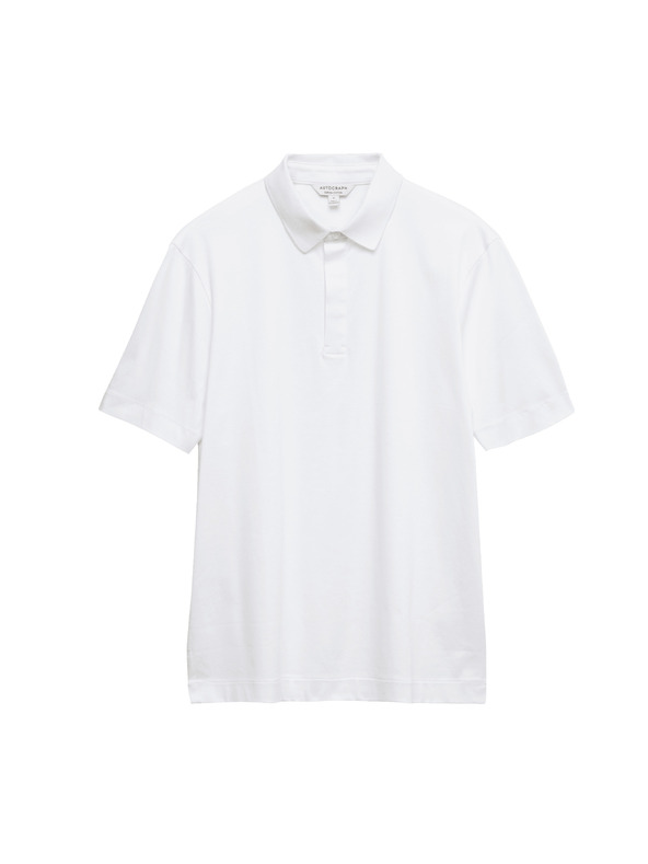 Marks & Spencer Polokošile z čisté bavlny Supima® Marks & Spencer bílá