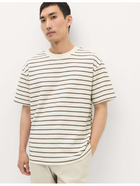 Marks & Spencer Tričko Breton s texturou a vysokým podílem bavlny Marks & Spencer hnědá