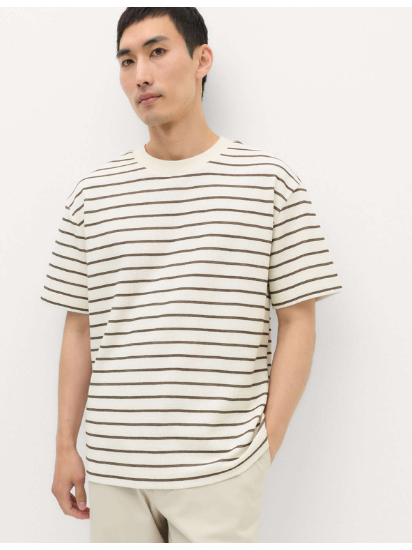 Marks & Spencer Tričko Breton s texturou a vysokým podílem bavlny Marks & Spencer hnědá