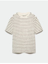 Marks & Spencer Tričko Breton s texturou a vysokým podílem bavlny Marks & Spencer hnědá