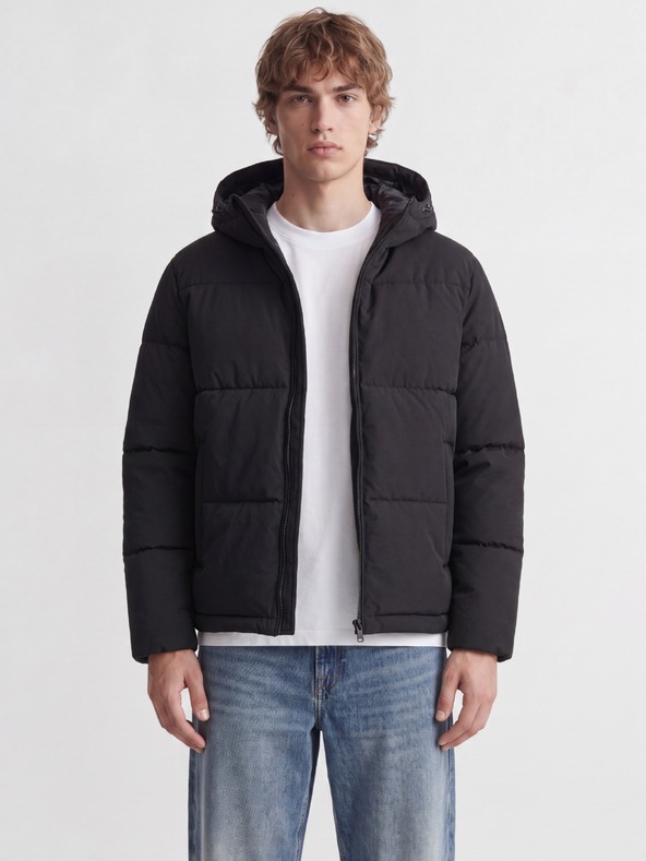 Jack & Jones JJGALAXY zimní pánská prošívaná bunda black