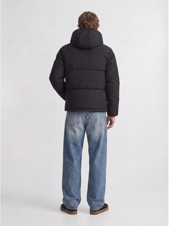 Jack & Jones JJGALAXY zimní pánská prošívaná bunda black