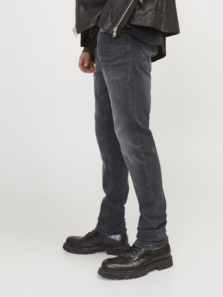 Jack & Jones JJIGLENN pánské černé slim fit džíny