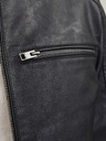Jack & Jones JJEDYLAN černá pánská koženková bunda
