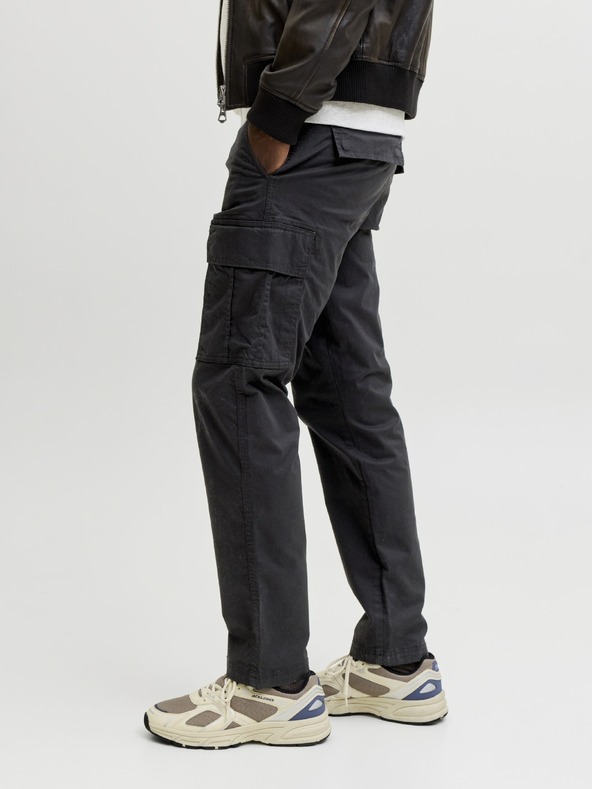 Jack & Jones Pánské cargo kalhoty black
