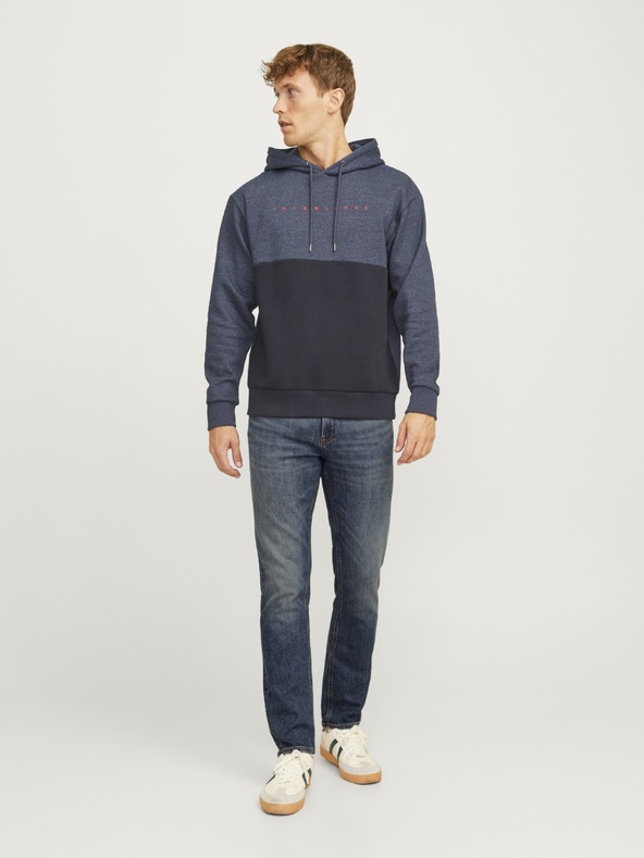 Jack & Jones JJICLARK modré pánské regular fit džíny