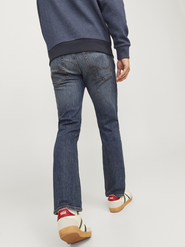 Jack & Jones JJICLARK modré pánské regular fit džíny