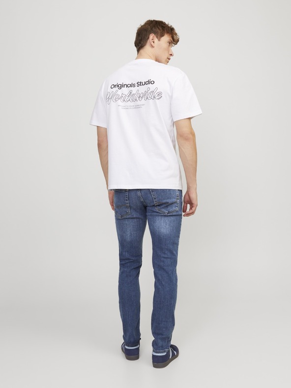 Jack & Jones Slimfit Džíny JJIGlenn JJOriginal modré