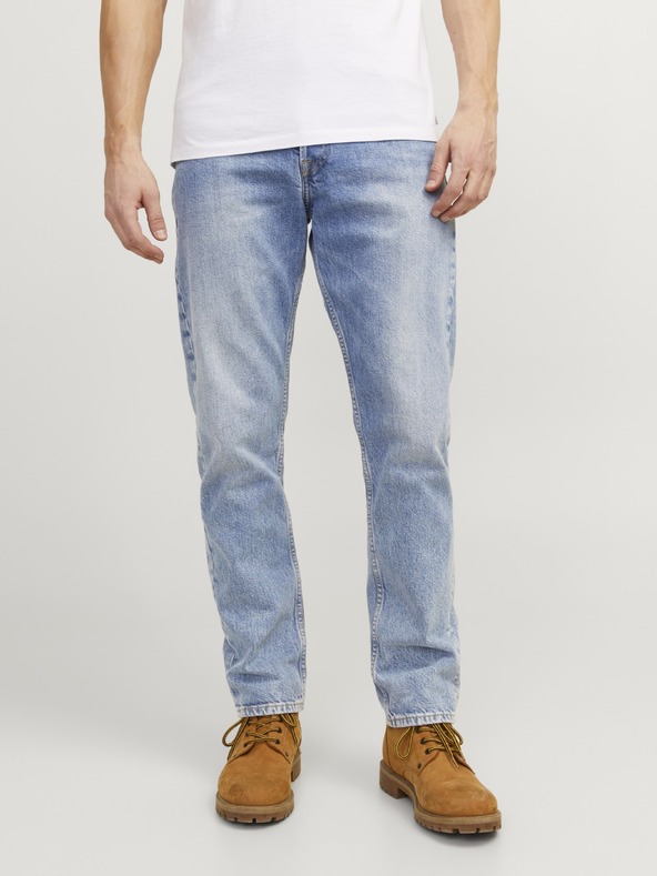 Jack & Jones JJICHRIS pánské modré loosefit džíny