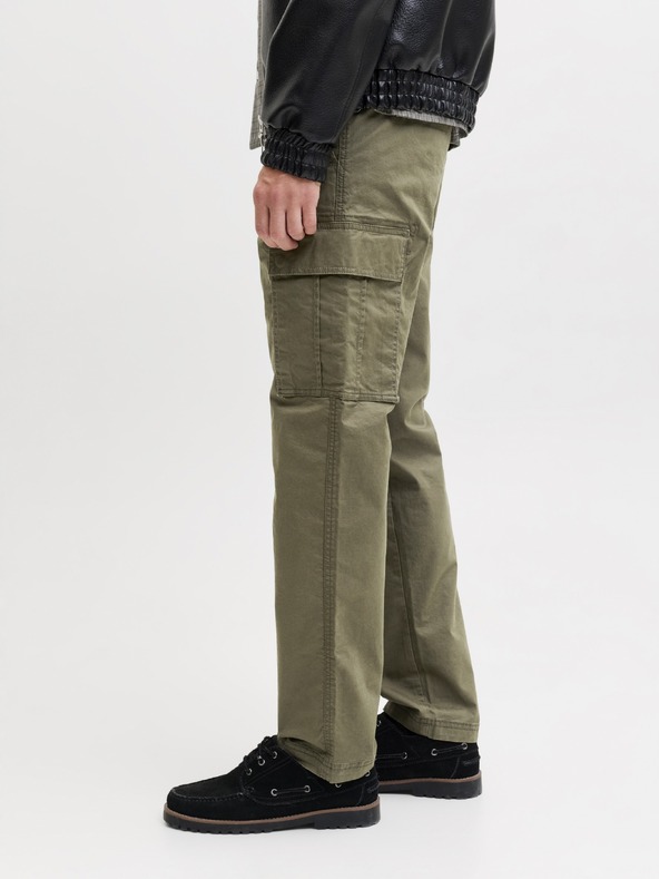 Jack & Jones Pánské cargo kalhoty olive night