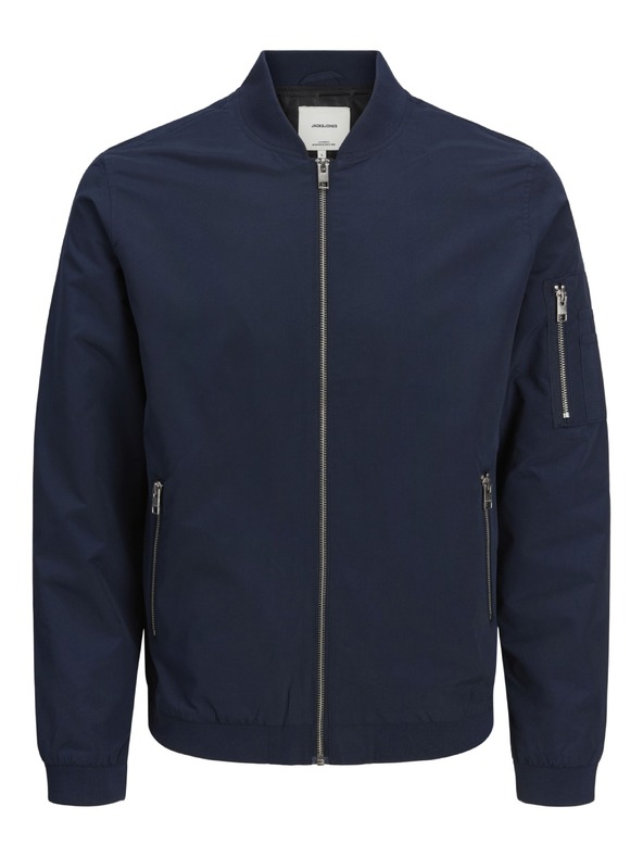 Jack & Jones Pánský bomber JJERush navy blazer