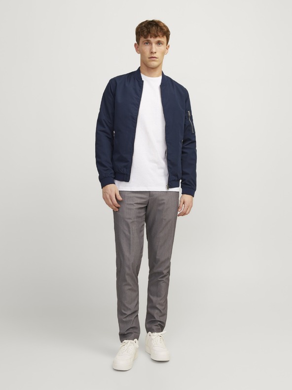 Jack & Jones Pánský bomber JJERush navy blazer