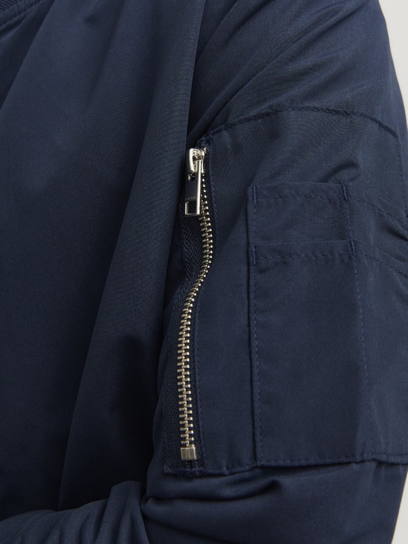 Jack & Jones Pánský bomber JJERush navy blazer