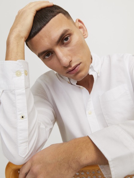 Jack & Jones Pánská košile JJEoxford bílá