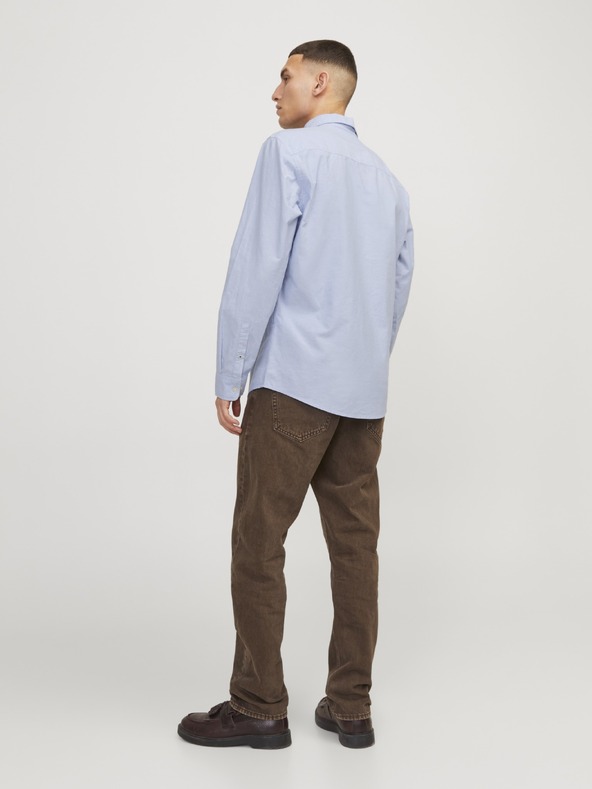 Jack & Jones Pánská košile JJEoxford cashmere blue