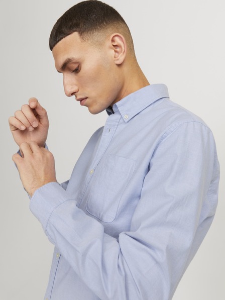 Jack & Jones Pánská košile JJEoxford cashmere blue