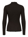Jacqueline de Yong Top s dlouhým rukávem FRANSISKA black coffee