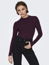 Jacqueline de Yong Top s dlouhým rukávem FRANSISKA vínový
