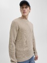 Jack & Jones Pánský pletený svetr moonbeam