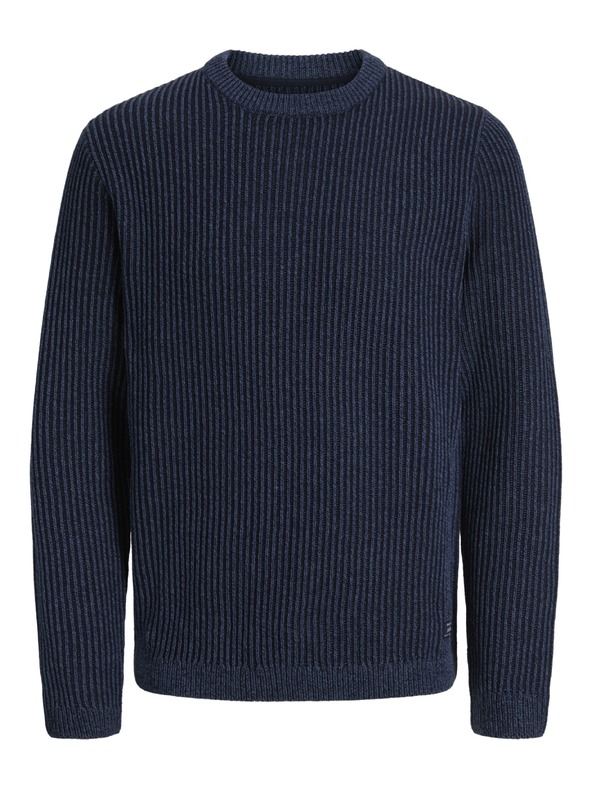 Jack & Jones Pánský pletený svetr sky captain