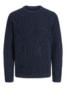 Jack & Jones Pánský pletený svetr sky captain