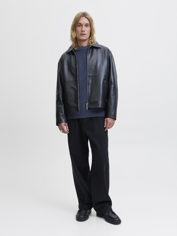 Jack & Jones Pánský pletený svetr sky captain