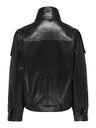 Jacqueline de Yong Černý koženkový bomber RAYE