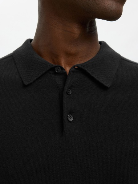 SELECTED Pánské polo triko SELECTED černé