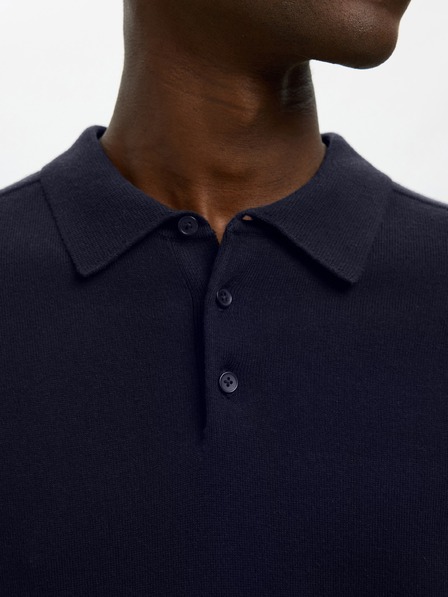 SELECTED Pánské polo triko SELECTED modré