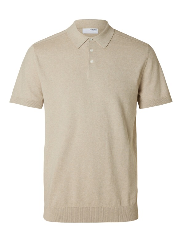 SELECTED Pánské polo triko SELECTED béžové