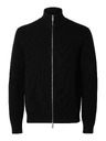 SELECTED Pánský svetr na zip black