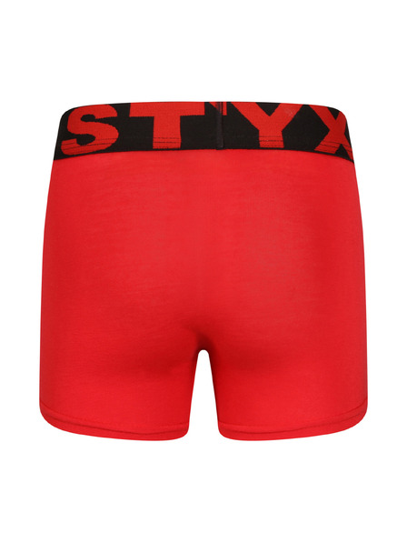 Styx Dětské boxerky Styx sportovní guma červené