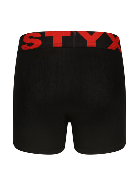 Styx Dětské boxerky Styx sportovní guma černé