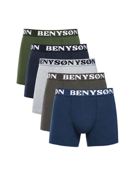 Benysøn Sada pěti - pánské boxerky Benysøn vícebarevné