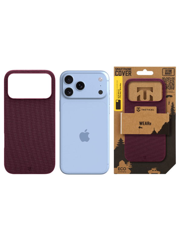 Tactical Tactical MagForce WEARe Kryt pro Apple iPhone 17 Pro Max/18 Pro Max Burgundy