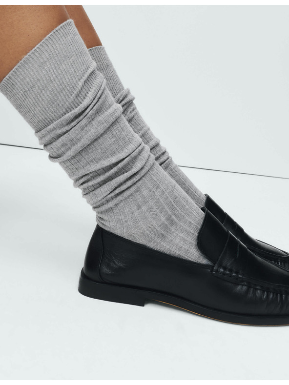 Marks & Spencer Vysoce měkké ponožky ke kolenům s technologií Freshfeet a technologií Freshfeet, 2 ks v balení Marks & Spencer šedá
