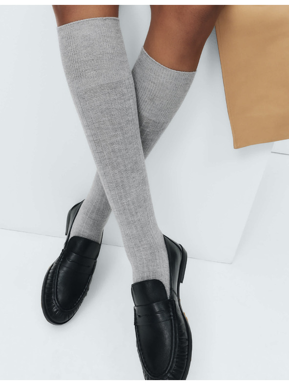 Marks & Spencer Vysoce měkké ponožky ke kolenům s technologií Freshfeet a technologií Freshfeet, 2 ks v balení Marks & Spencer šedá