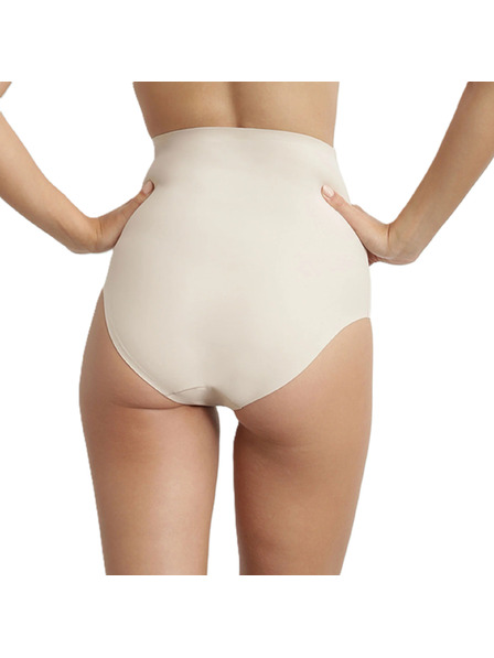Bellinda INVISIBLE SILHOUETTE HIGH WAIST SLIP - Formující dámské kalhotky s vysokým pasem - tělová