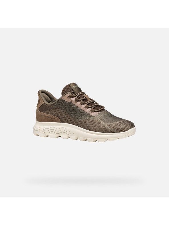 Geox Tmavě hnědé dámské tenisky Geox Spherica Plus