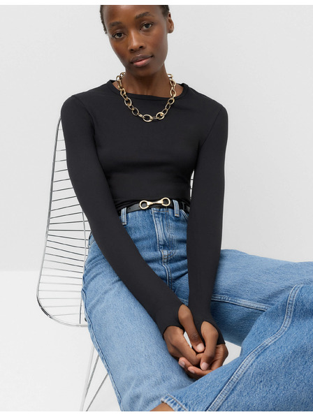 Marks & Spencer Top z ultra jemného materiálu Marks & Spencer černá