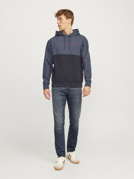 Jack & Jones JJICLARK modré pánské regular fit džíny