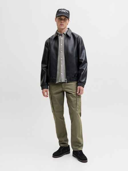 Jack & Jones Pánské cargo kalhoty olive night