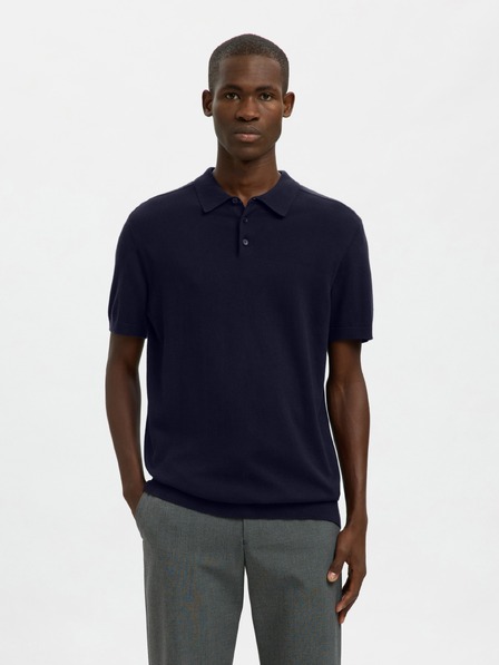 SELECTED Pánské polo triko SELECTED modré