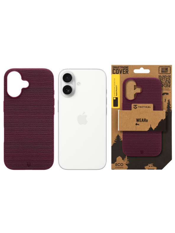Tactical Tactical MagForce WEARe Kryt pro Apple iPhone 17 Burgundy